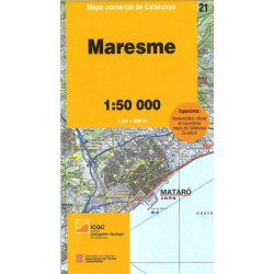 Mapa Comarcal Maresme (21) 1/50.000