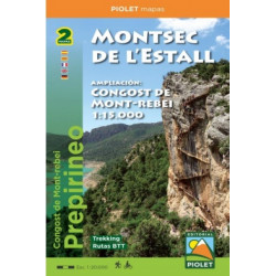 Montsec de l'Estall 1:20.000 con Ampliación Congost de Mont-Rebei 1:15.000