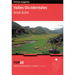 Mapa TOP 25 Valles Occidentales Ansó-Echo