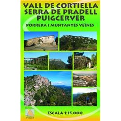 Vall de Cortiella Serra de Pradell Puigcerver 1:15.000