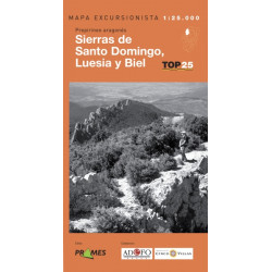 Mapa TOP 25 Sierras de Santo Domingo, Luesia y Biel