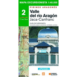 Mapa 1:40.000 Valle del Río Aragón, Jaca-Canfranc